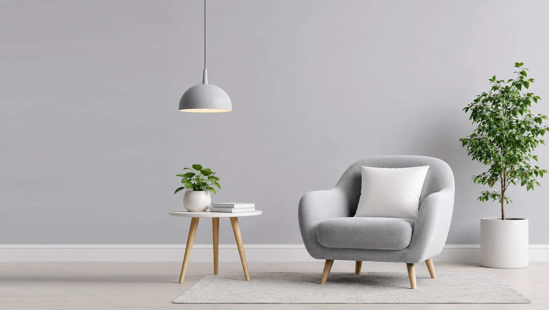 Modern living room styled with our furniture