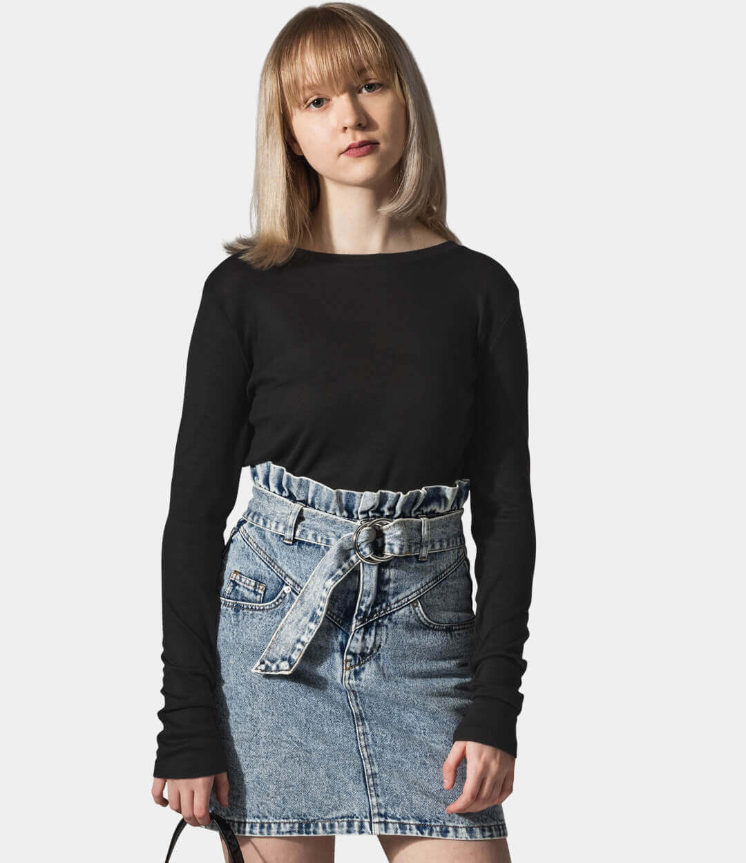 Contrast stitching t-shirt