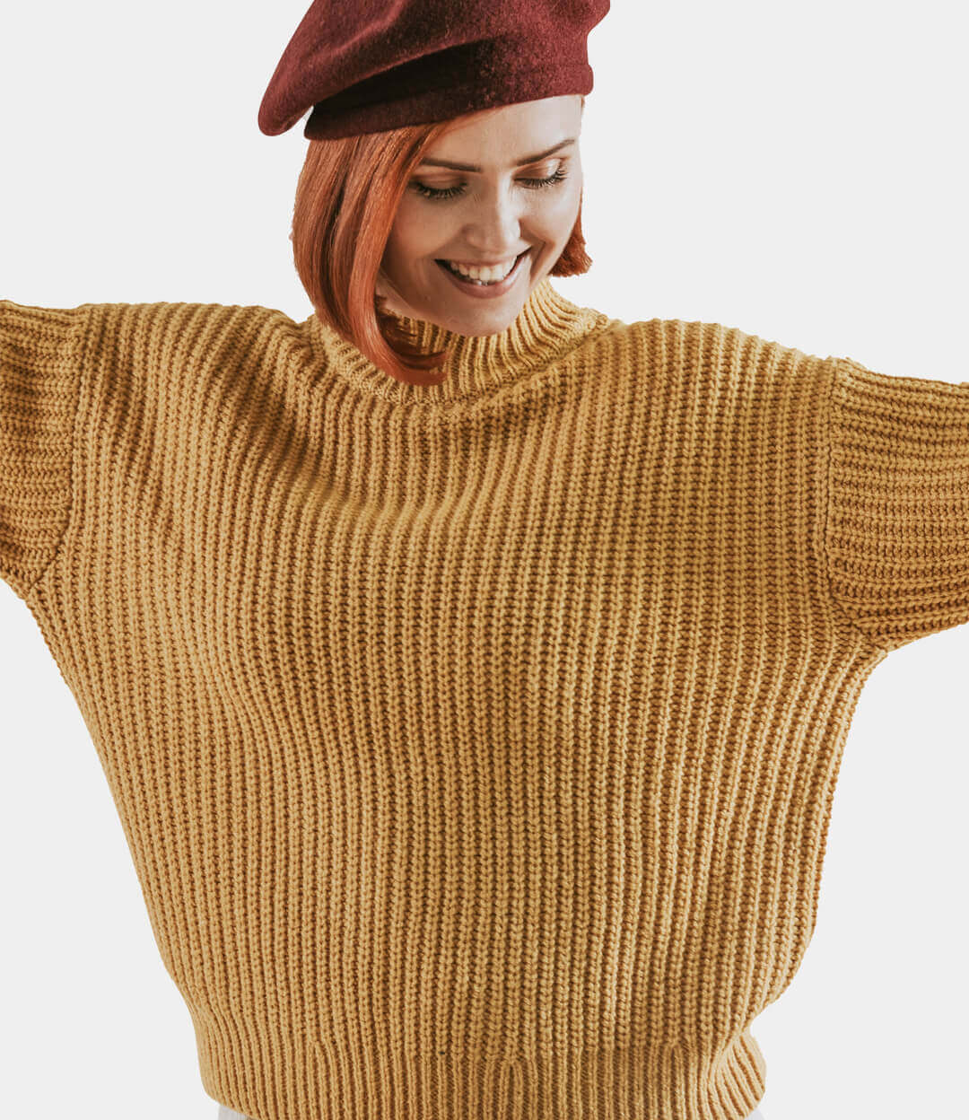 Autumn yellow sweater