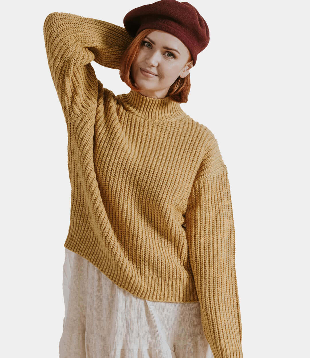 Autumn yellow sweater