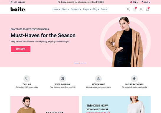 Freelinity homepage preview